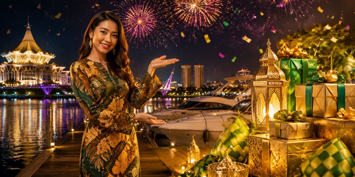 Pemain di Kuching menggunakan platform permainan meja kasino dengan latar batik tempatan